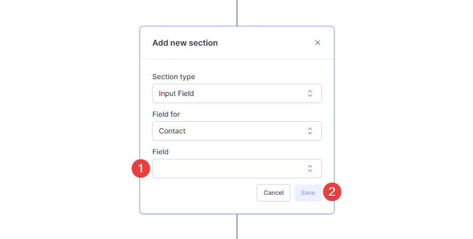 Add New Web Form Section