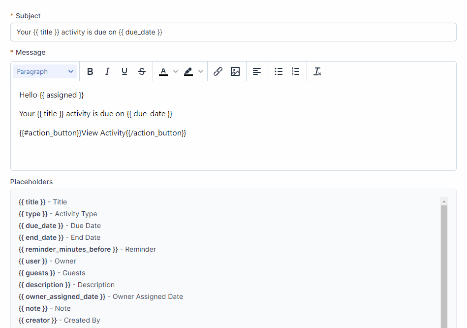 Autocomplete Placeholders