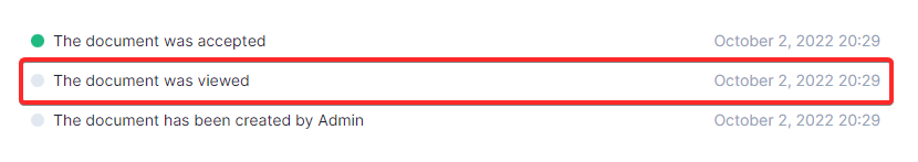 Document Viewed Activity Log