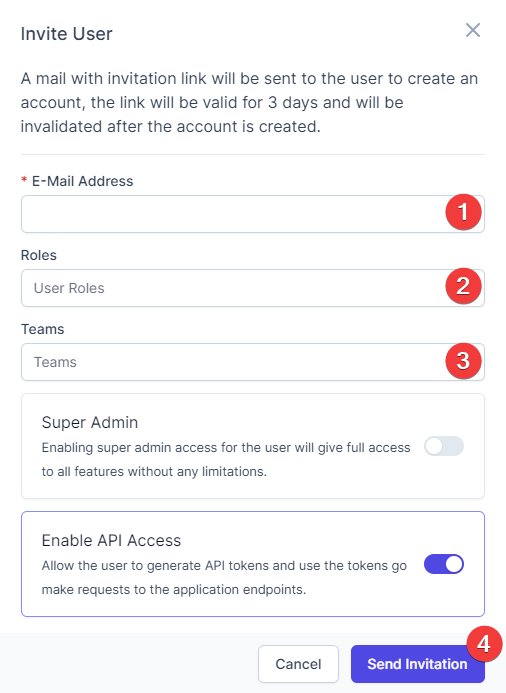 Invite User to RelateCRM