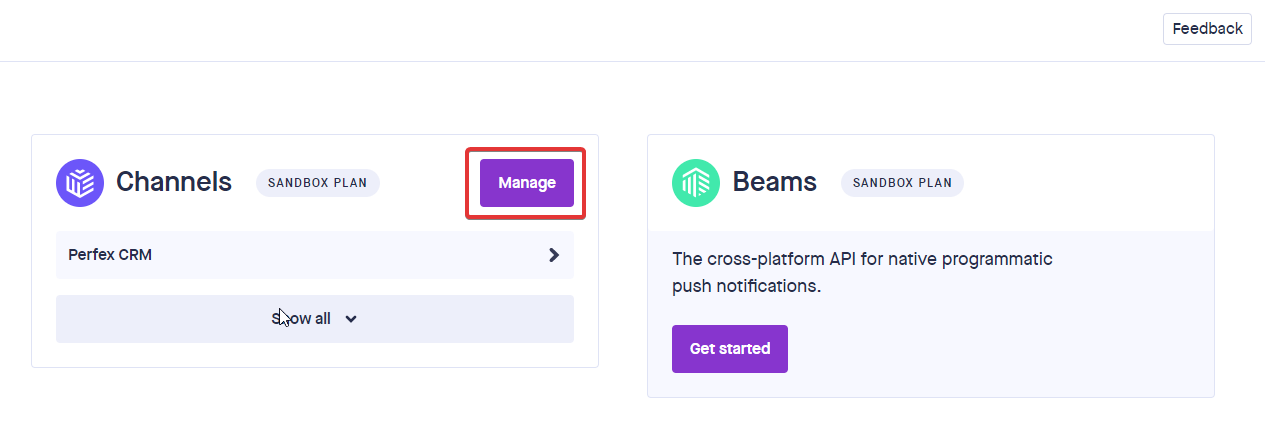 Pusher Manage Channels